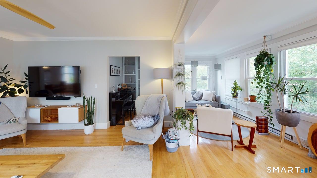 6 Eld Street New Haven, CT 06511 - Photo 16 of 43 a living room with furniture and a flat screen tv