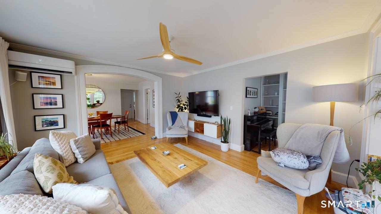 6 Eld Street New Haven, CT 06511 - Photo 34 of 43 a living room with furniture and a flat screen tv