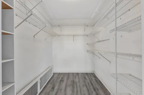 a view of a bike storage and utility room