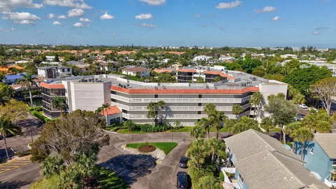 a view of a lake from a yard