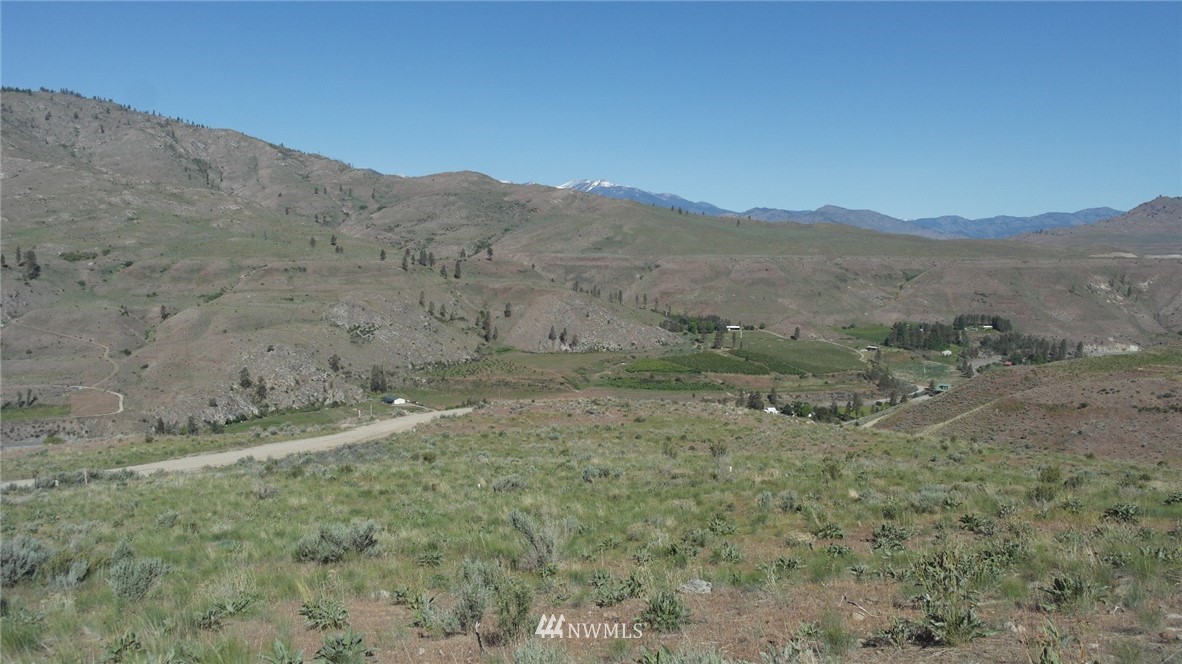 7 Cowboy Road Pateros, WA 98846 - Photo 7 of 31 a view of a dry yard with mountains in the background