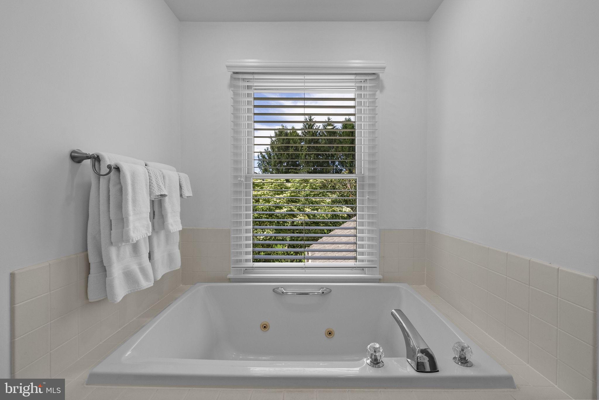 125 Mine Road Pennington, NJ 08534 - Photo 25 of 36 a bathroom with a tub sitting next to a window