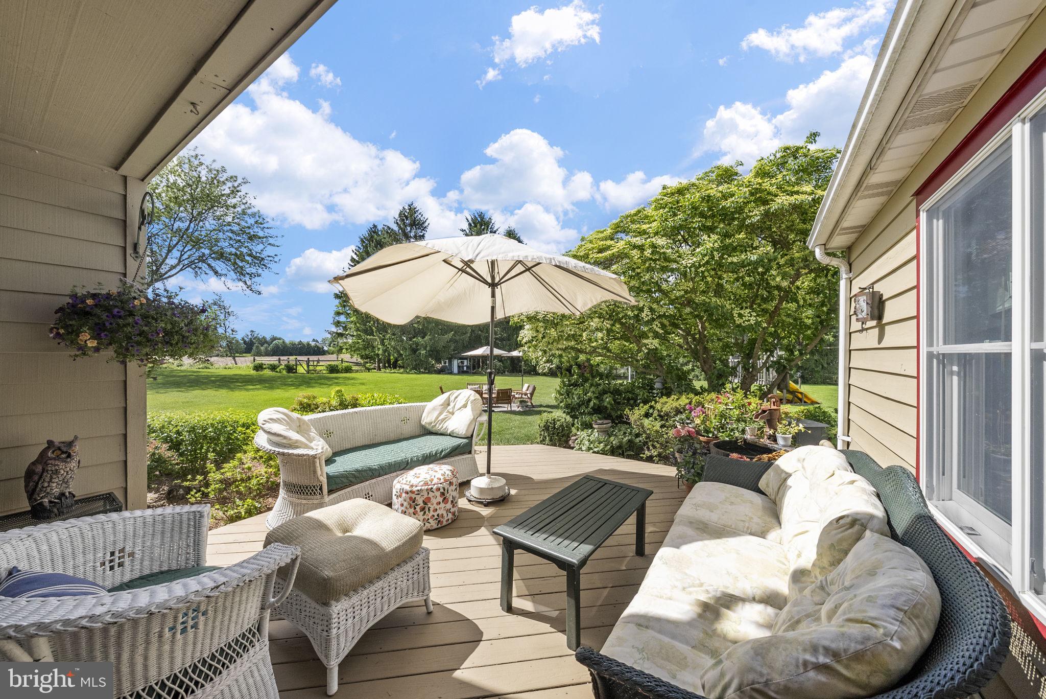 125 Mine Road Pennington, NJ 08534 - Photo 30 of 36 a outdoor living space with furniture and garden view