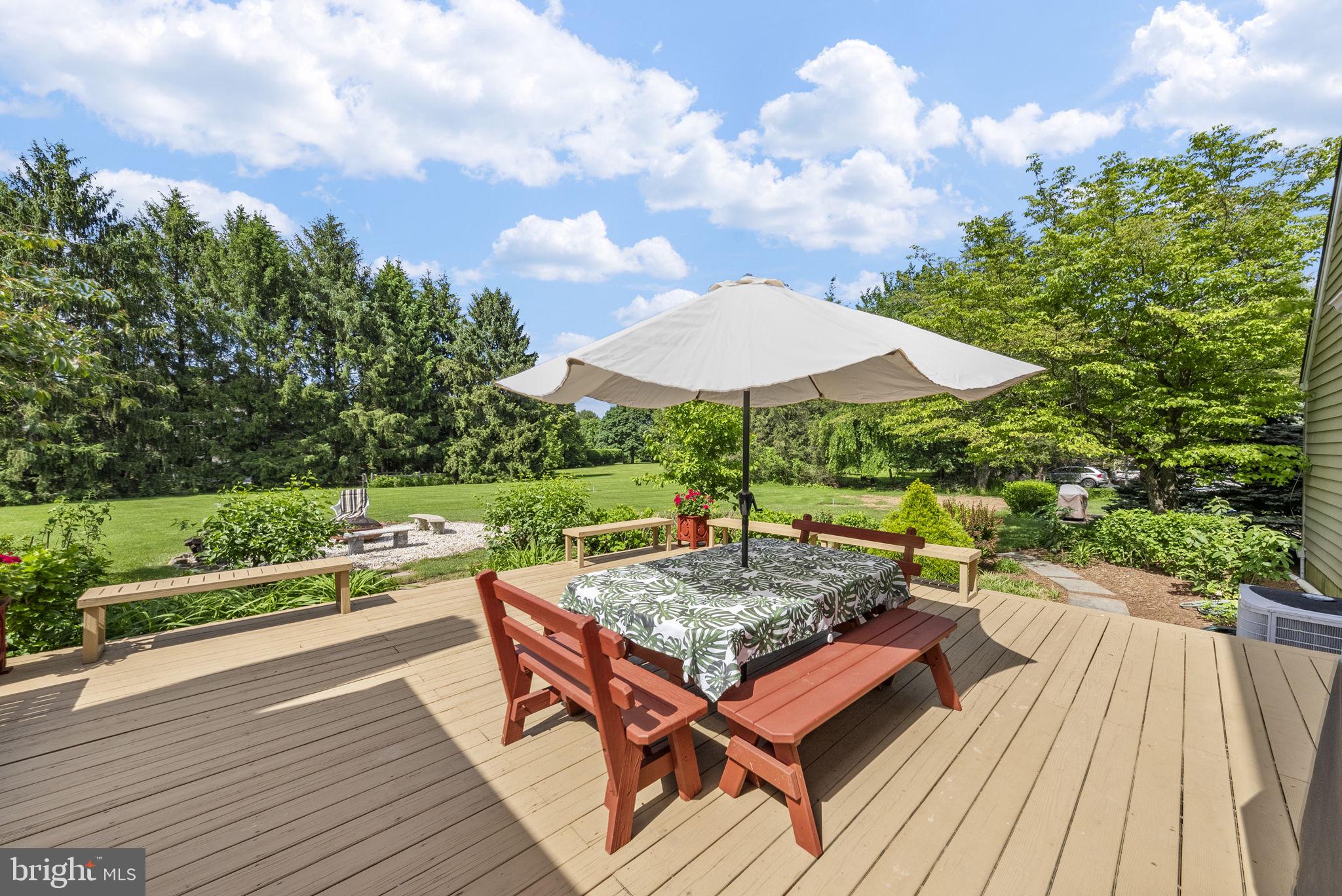 125 Mine Road Pennington, NJ 08534 - Photo 31 of 36 an outdoor space with furniture and garden
