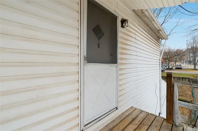 a view of front door