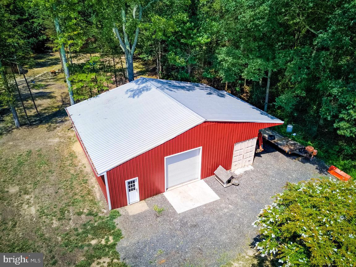 8238 New Cut Road Severn, MD 21144 - Photo 8 of 41 Aerial of Pole Barn w Built-In Sea Container on R