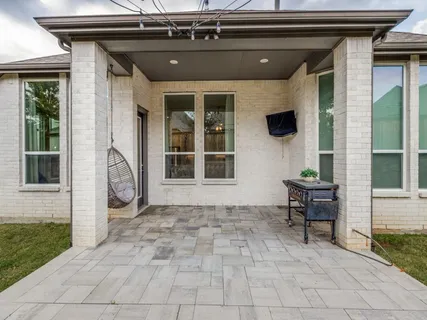 a view of a entryway door front of house