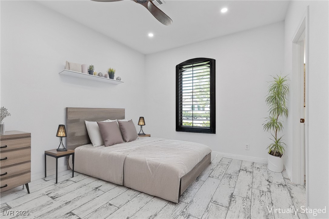 5555 West Desert Inn Road Las Vegas, NV 89146 - Photo 20 of 50 Virtually Staged- 2nd bedroom welcomes natural light throughout with custom windows!