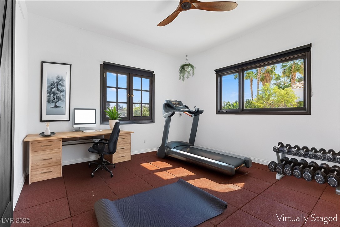 5555 West Desert Inn Road Las Vegas, NV 89146 - Photo 25 of 50 Virtually Staged- Office/Den can function as an office or a gym!