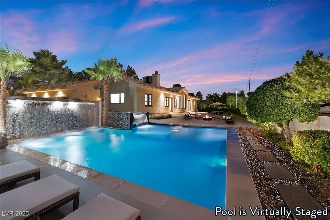 5555 West Desert Inn Road Las Vegas, NV 89146 - Photo 30 of 50 Virtually Staged- Extensive outdoor area with RV Parking and room for gatherings and socializing!