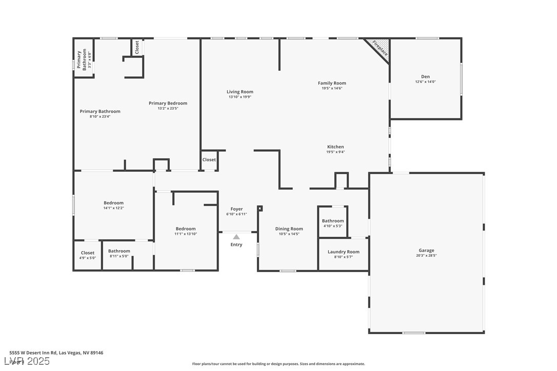 5555 West Desert Inn Road Las Vegas, NV 89146 - Photo 50 of 50 Floorplan of this magnificent home!