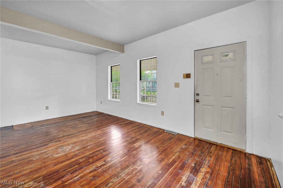 3566 Sykora Road Cleveland, OH 44105 - Photo 14 of 32 Foyer with hardwood / wood-style floors and beam ceiling