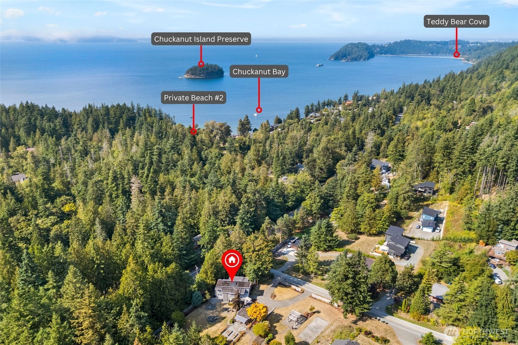 123 Hiline Road Bellingham, WA 98229 - Photo 39 of 40 a front view of a house with a yard