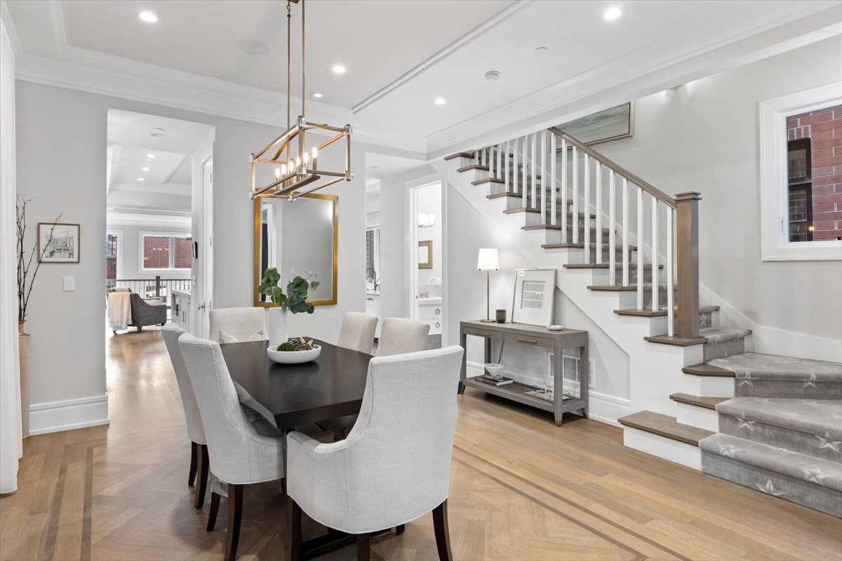 2138 North Seminary Avenue Chicago, IL 60614 - Photo 7 of 76 a dining room with wooden floor and lots of furniture