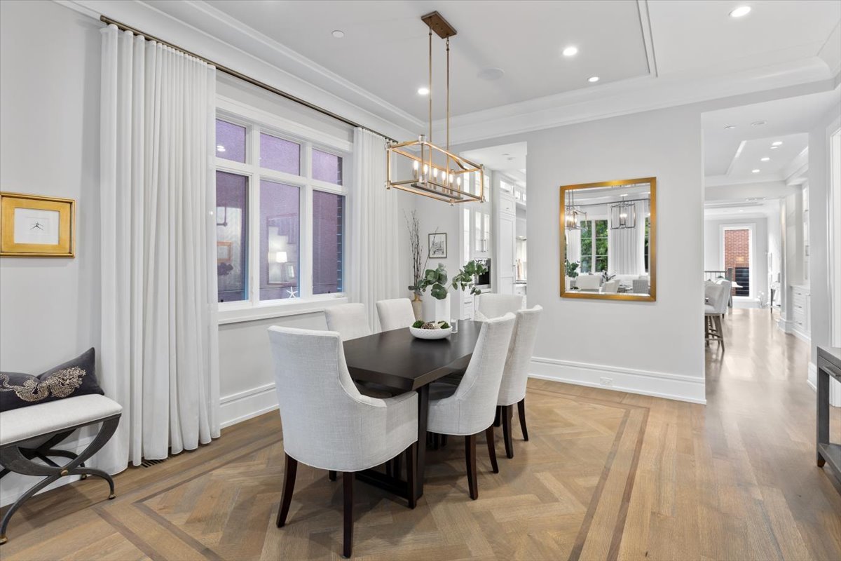 2138 North Seminary Avenue Chicago, IL 60614 - Photo 8 of 76 a view of a a dining room with furniture window and wooden floor