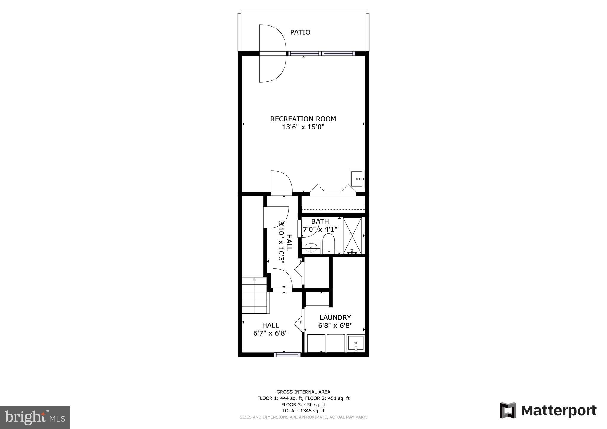 257 G Street Southwest, Unit 110 Washington, DC 20024 - Photo 33 of 33 Lower level floorplan
