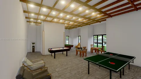 a outdoor space with furniture