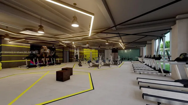 a view of a garage with chairs