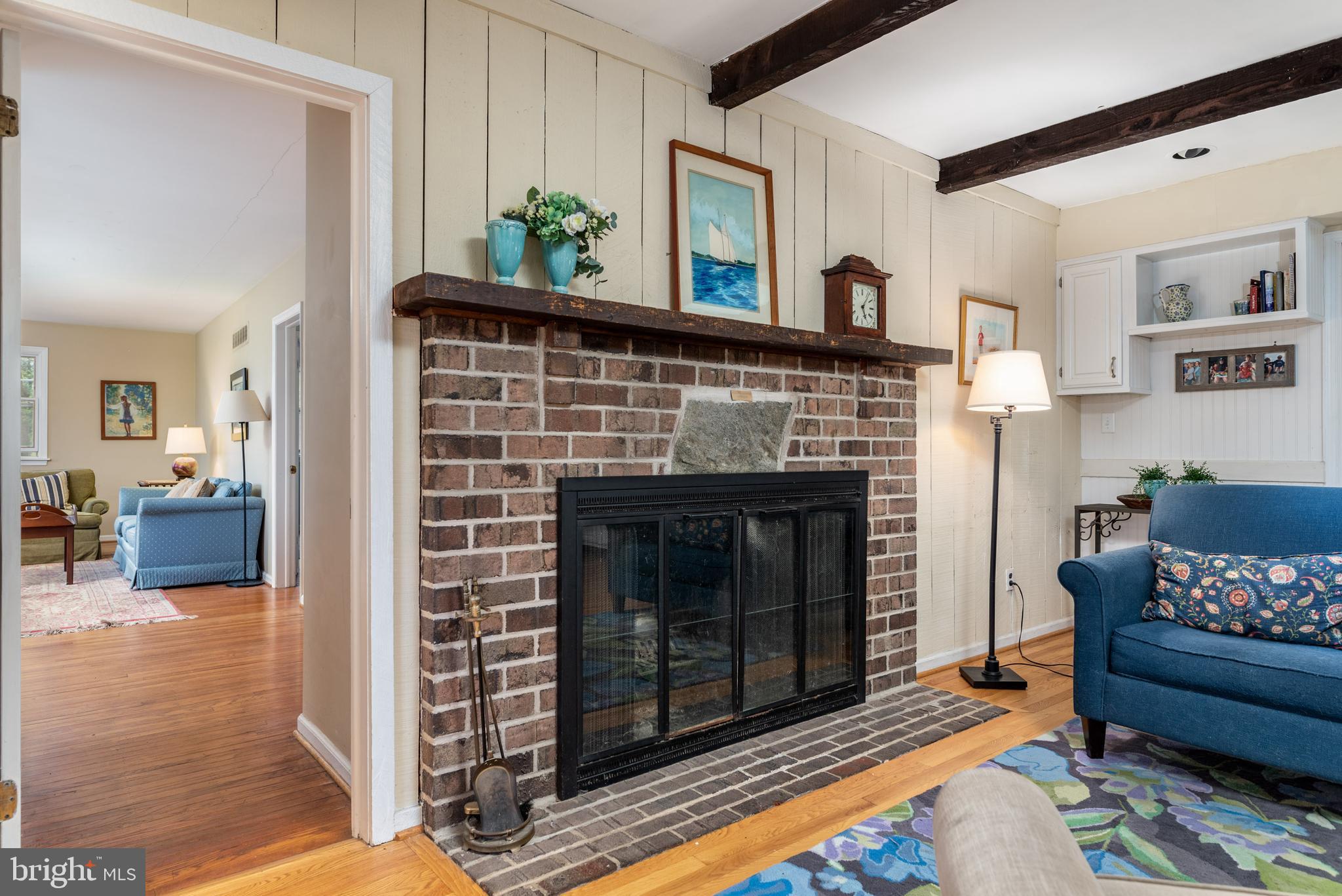 679 Malin Road Newtown Square, PA 19073 - Photo 10 of 57 Breakfast Room Fireplace with White House Stone