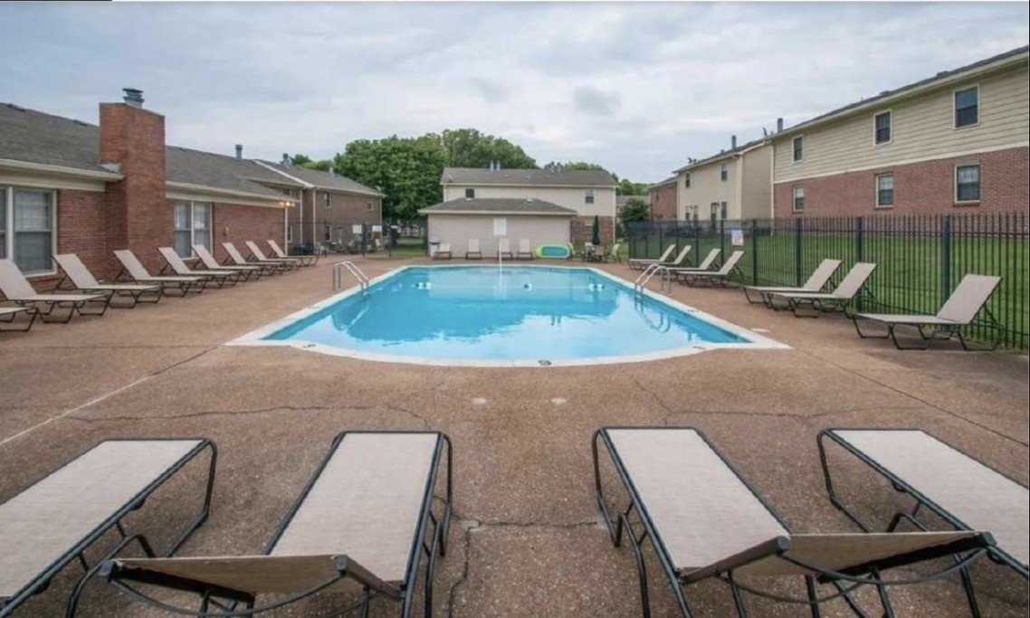 741 Fox Ridge Drive Brentwood, TN 37027 - Photo 35 of 38 a swimming pool with outdoor seating and yard