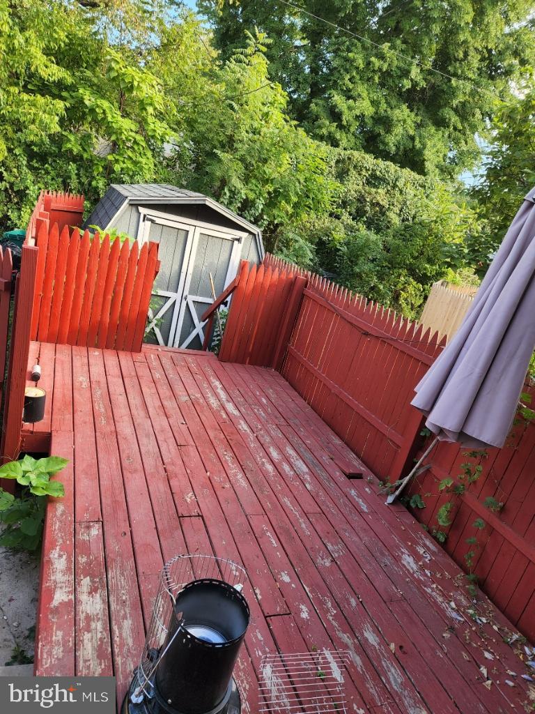5726 Mitchell Road Levittown, PA 19057 - Photo 14 of 14 Back Deck and Shed