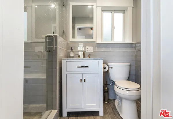 a view of a street with sitting area