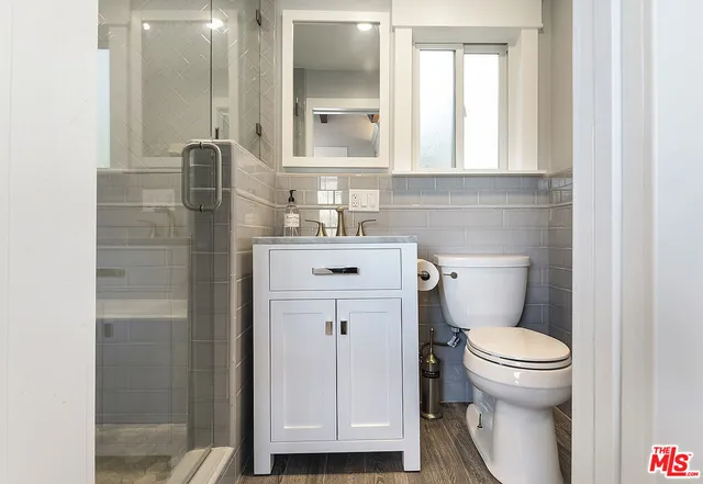 a view of a street with sitting area