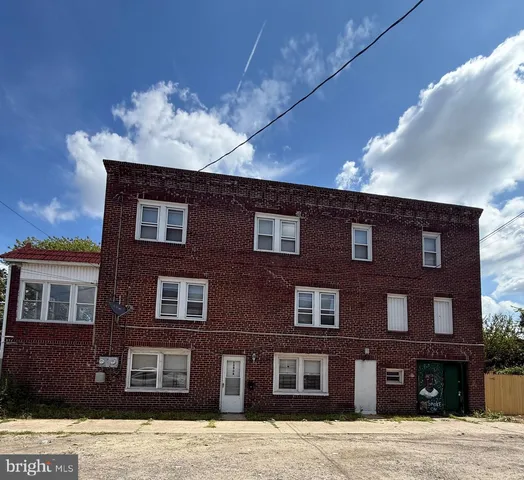 a front view of a building