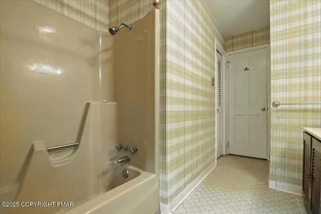 a house view with a garden