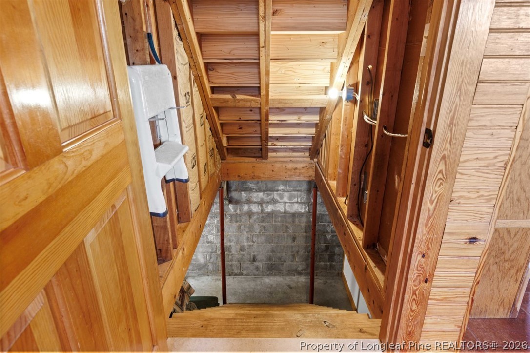 578 Atkins Road Cameron, NC 28326 - Photo 43 of 50 stairs to partially finished basement
