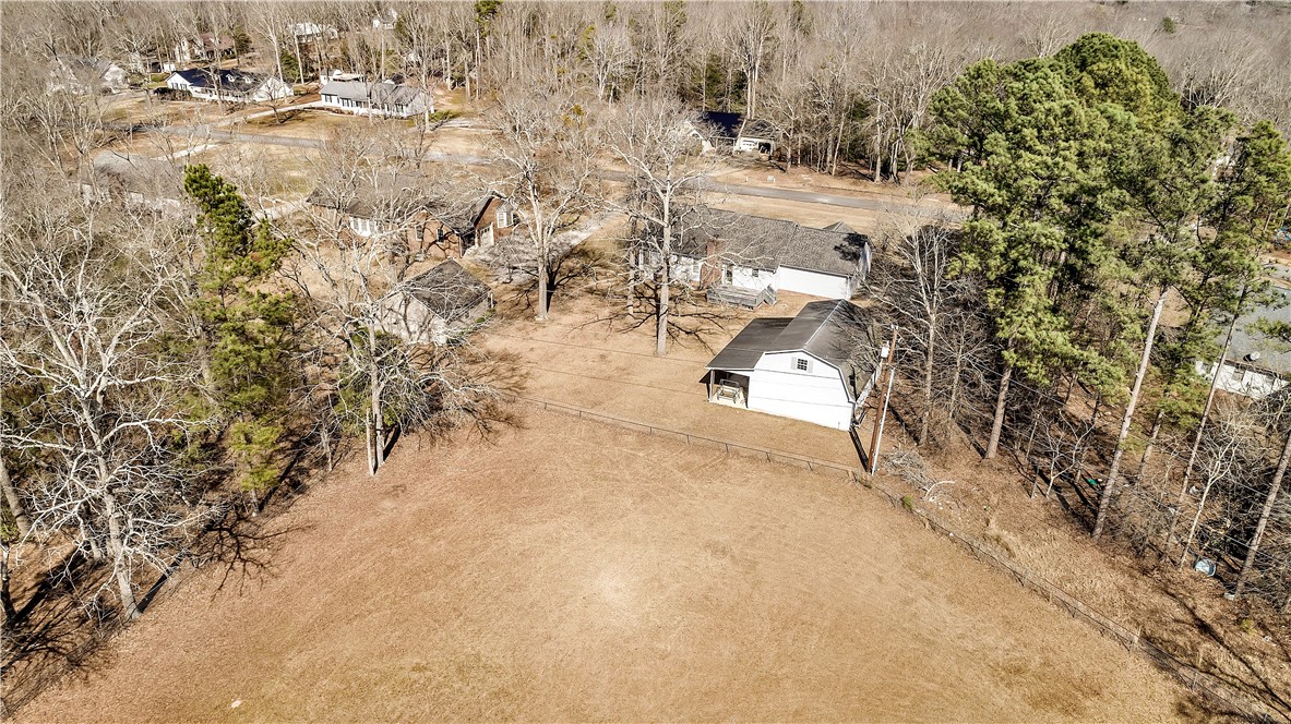 1116 Green Willow Trail Anderson, SC 29621 - Photo 44 of 45 An aerial view showcases a residential property with ample yard space and surrounding trees.