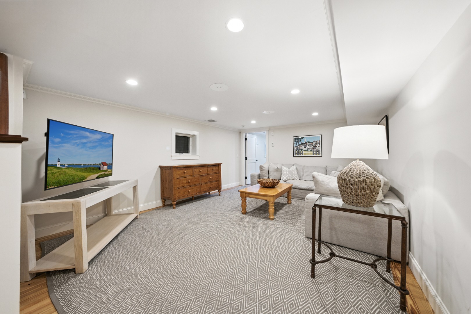 18 Mill Street Nantucket, MA 02554 - Photo 31 of 52 Lower Level Living Room