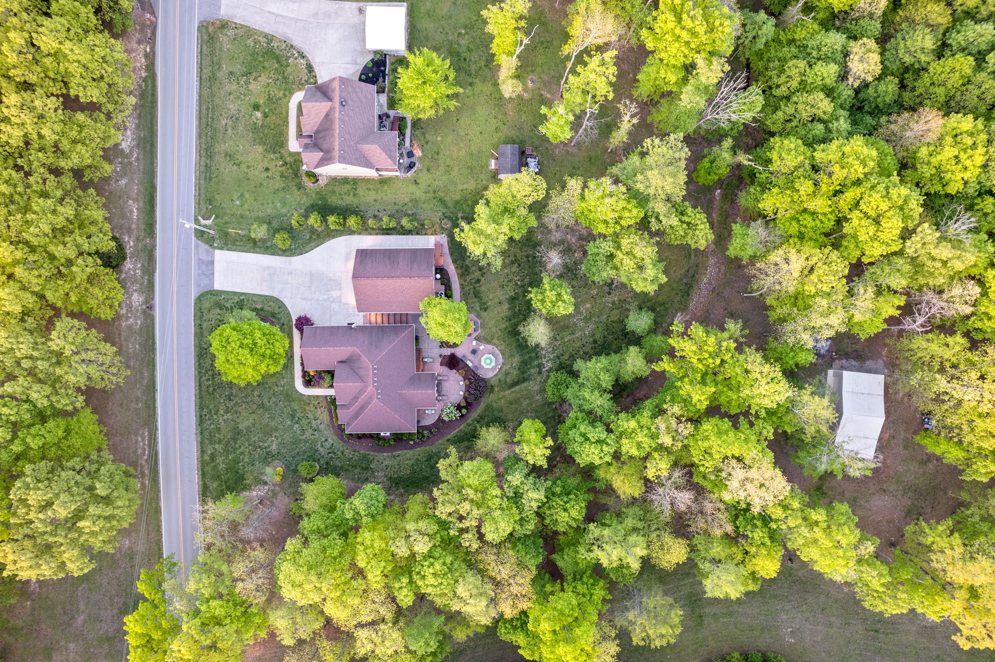 470 Salem Ridge Road Clarksville, TN 37040 - Photo 66 of 69 a aerial view of a house with a yard and garden