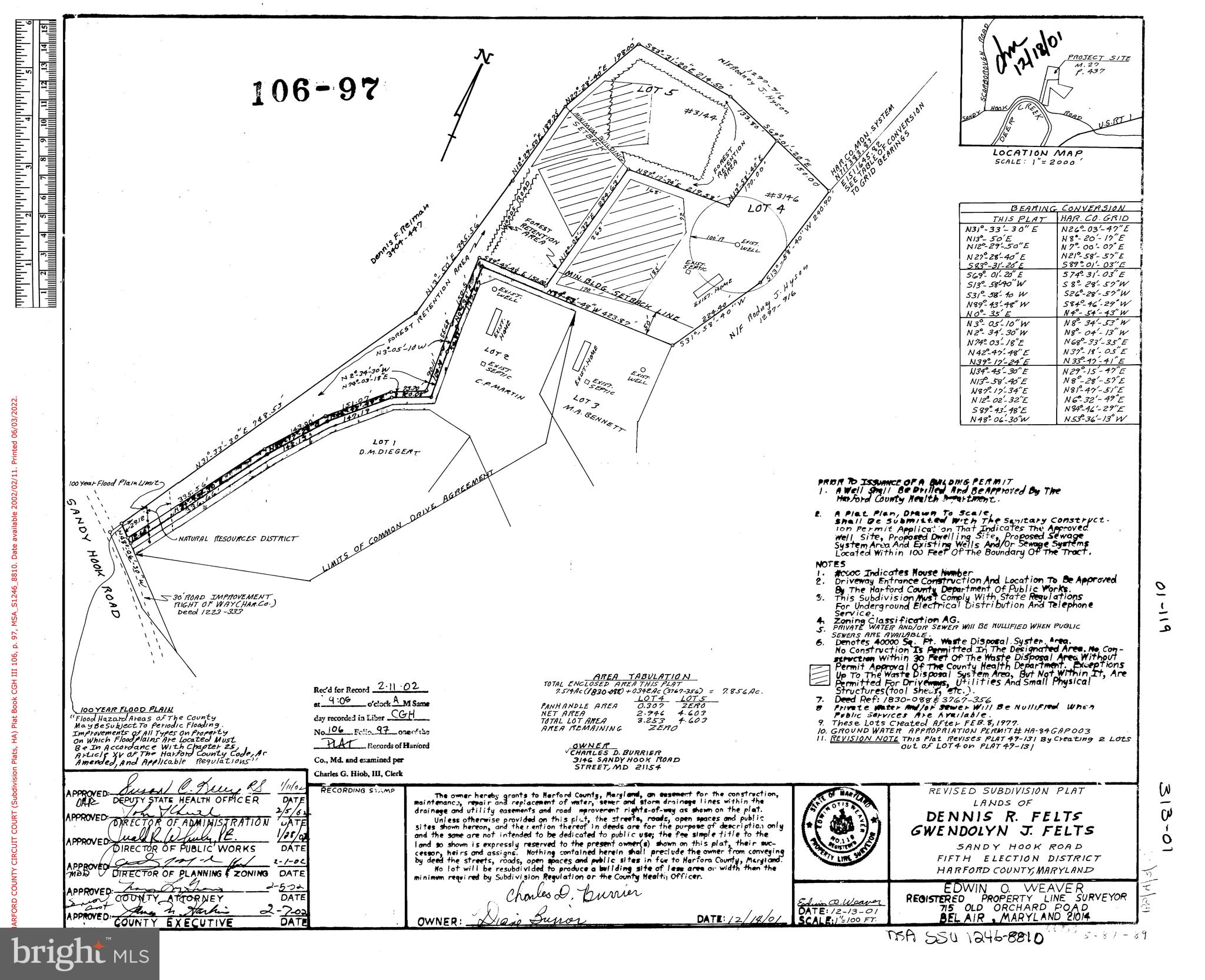 3146 Sandy Hook Road Street, MD 21154 - Photo 34 of 36 Plat