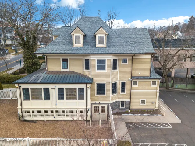 a front view of a house