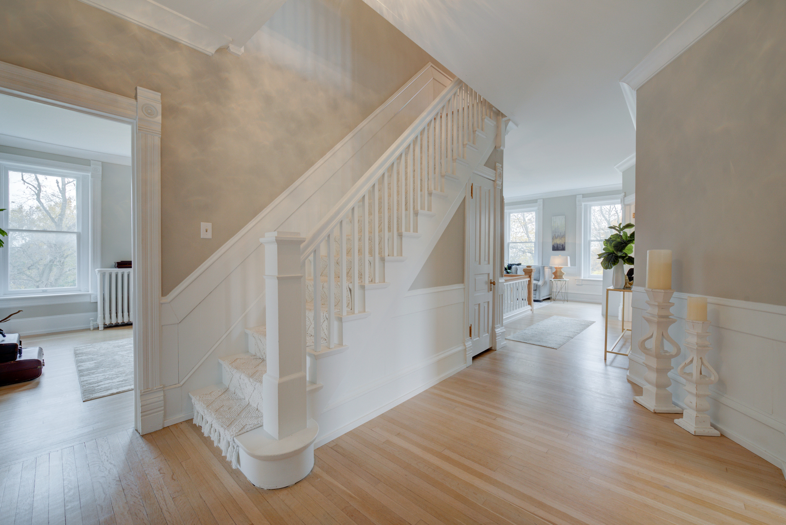 31W141 Army Trail Road Wayne, IL 60184 - Photo 37 of 63 a view of entryway and hall with wooden floor