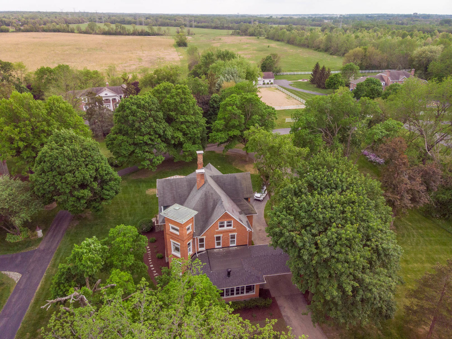 31W141 Army Trail Road Wayne, IL 60184 - Photo 60 of 63 an aerial view of a house with outdoor space and a lake view