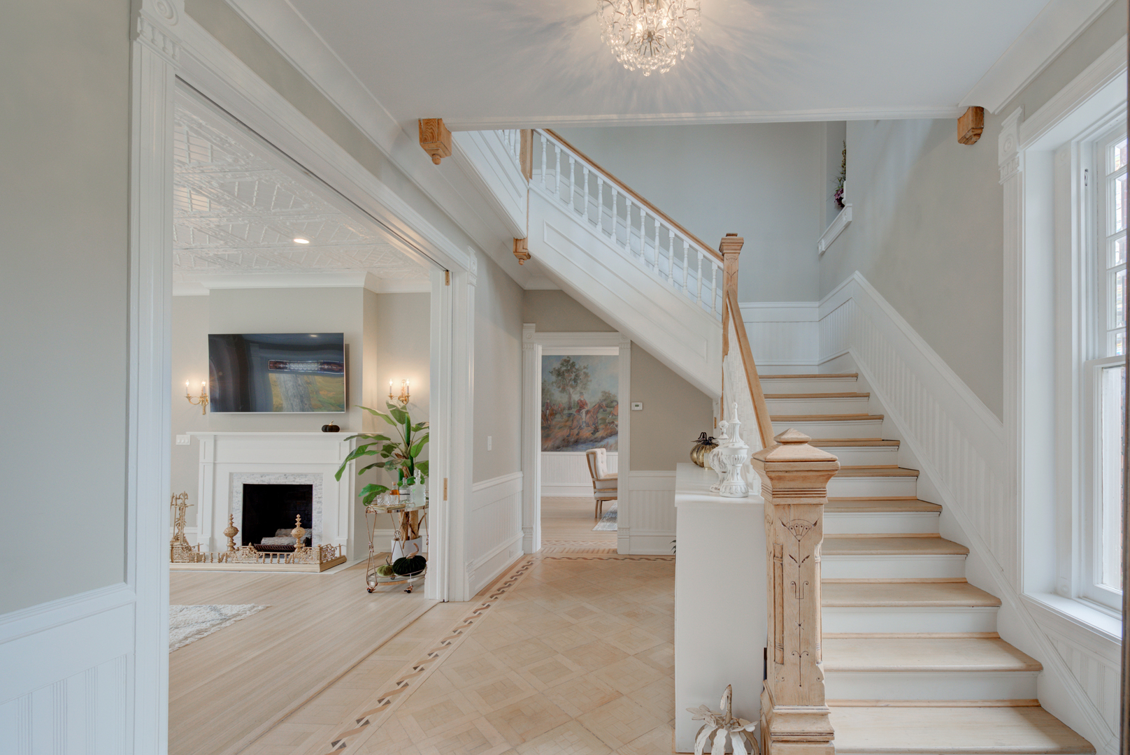 31W141 Army Trail Road Wayne, IL 60184 - Photo 9 of 63 a view of entryway and hall with wooden floor