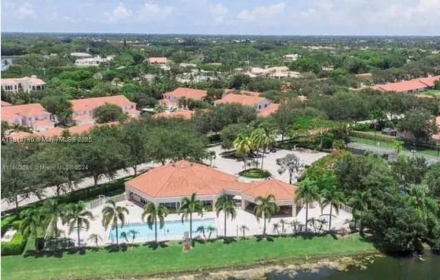 a view of a town with residential houses