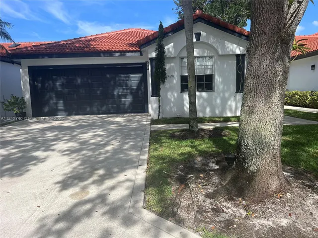 a front view of a house