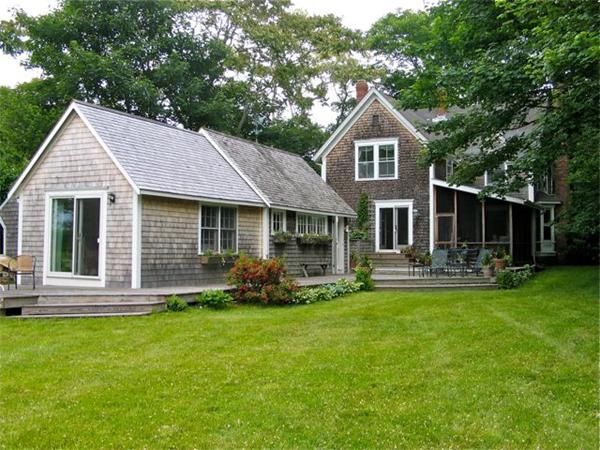 709 Old County Road West Tisbury, MA 02568 - Photo 18 of 22 a front view of house with yard and green space