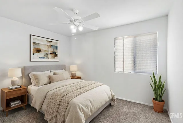 an empty room with closet