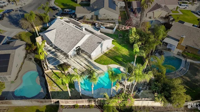 an aerial view of multiple house