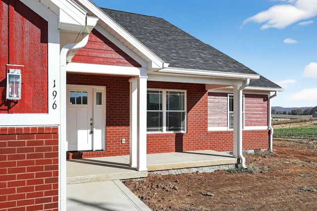 a front view of a house