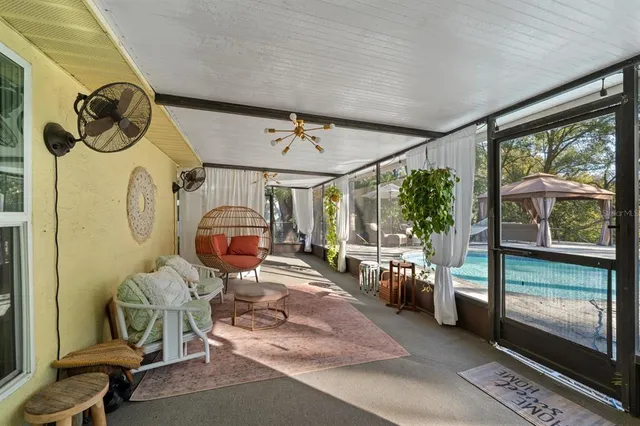 a room with musical instruments