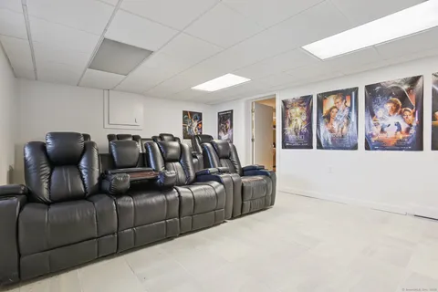 a view of a patio on the roof deck