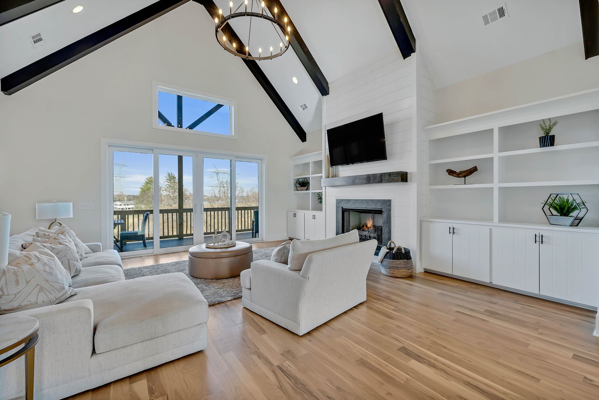 159 Kathryn Adele Lane Mount Juliet, TN 37122 - Photo 11 of 68 a living room with fireplace furniture and a flat screen tv