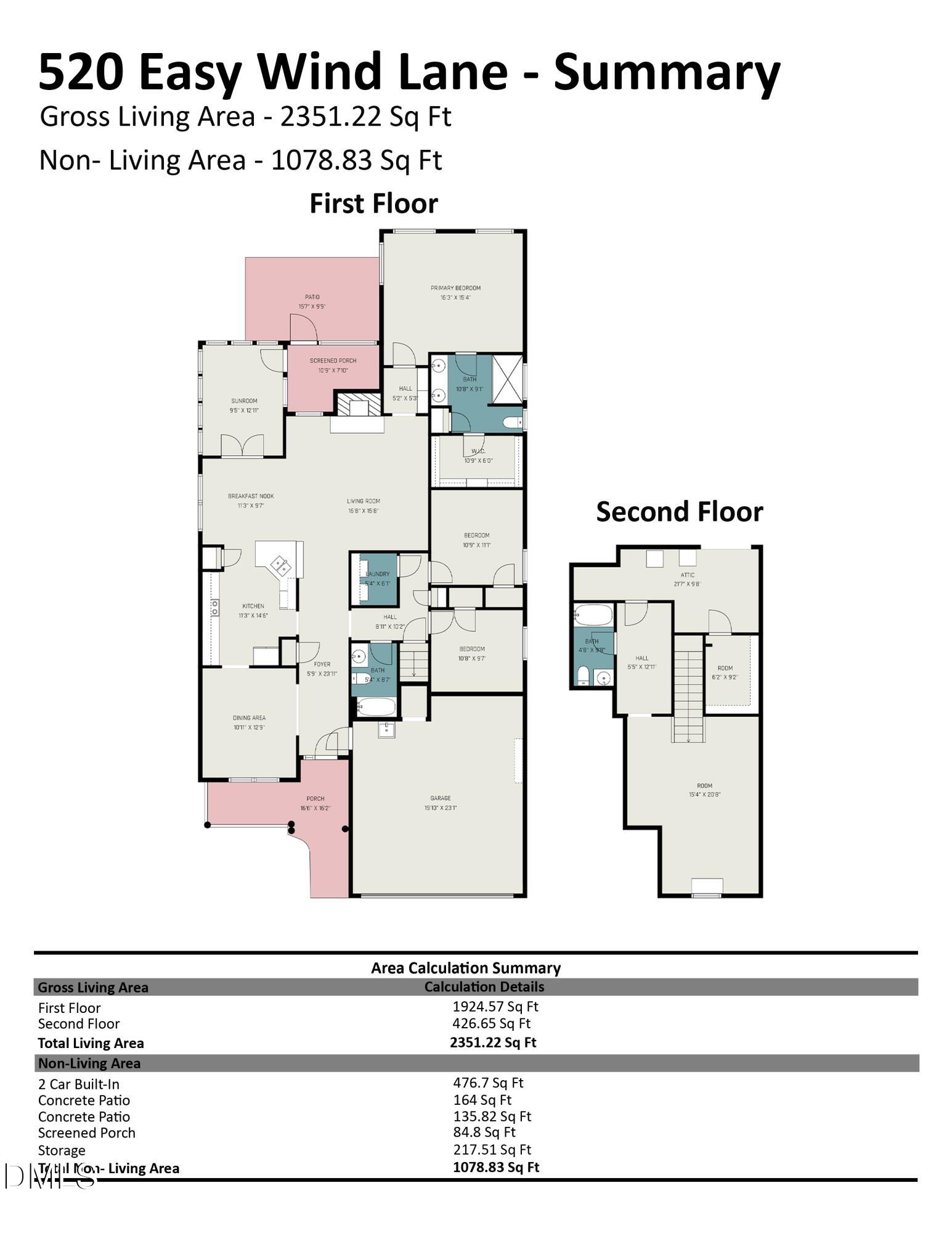520 Easy Wind Lane Garner, NC 27529 - Photo 36 of 36 Floor Plan