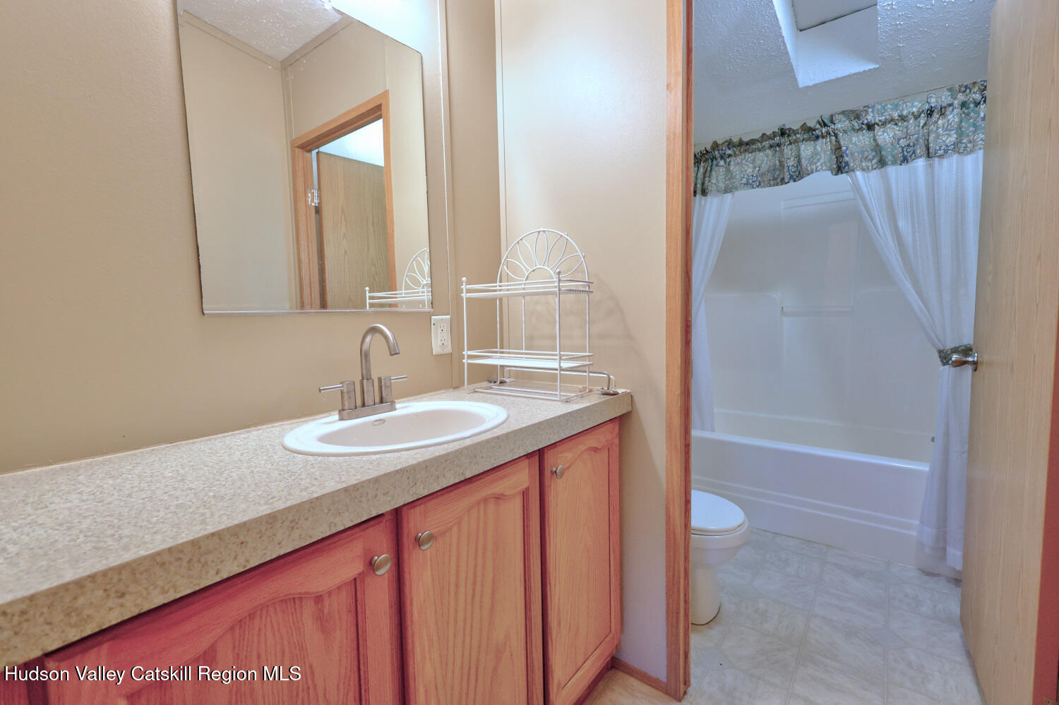 201 Edison Timmerman Road Cairo, NY 12413 - Photo 22 of 49 a bathroom with a sink and a mirror
