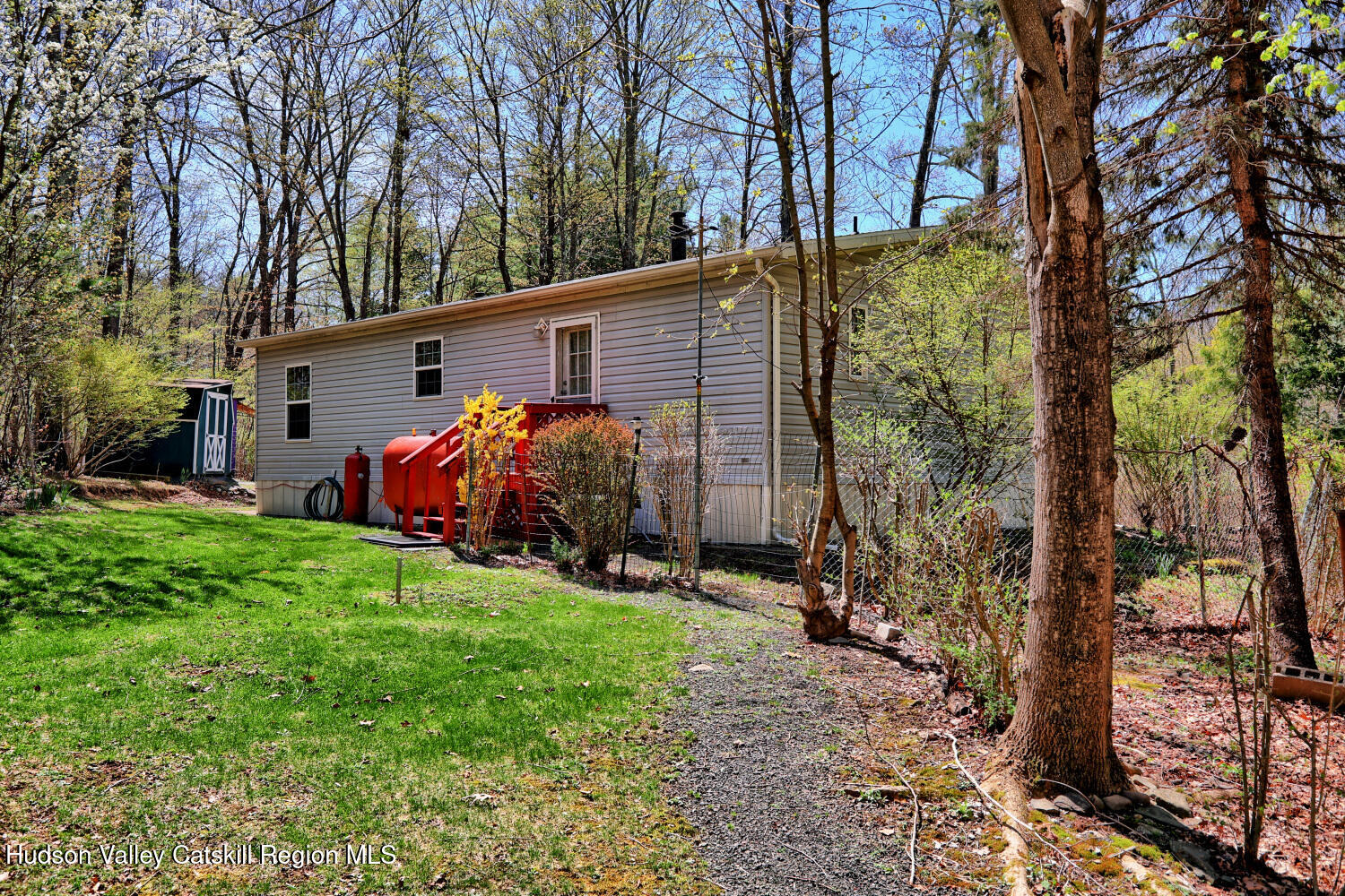 201 Edison Timmerman Road Cairo, NY 12413 - Photo 41 of 49 a view of a backyard with a tree